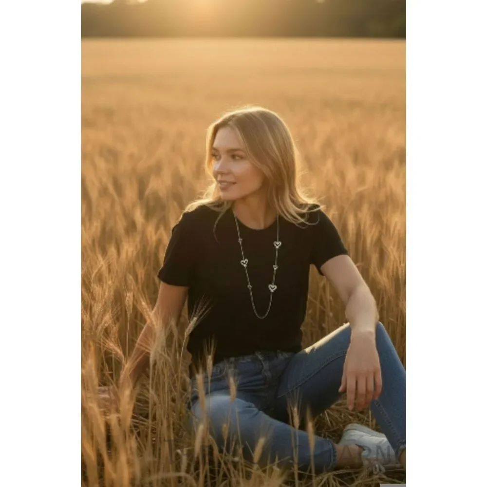 Forever Yours Heart Station Necklace